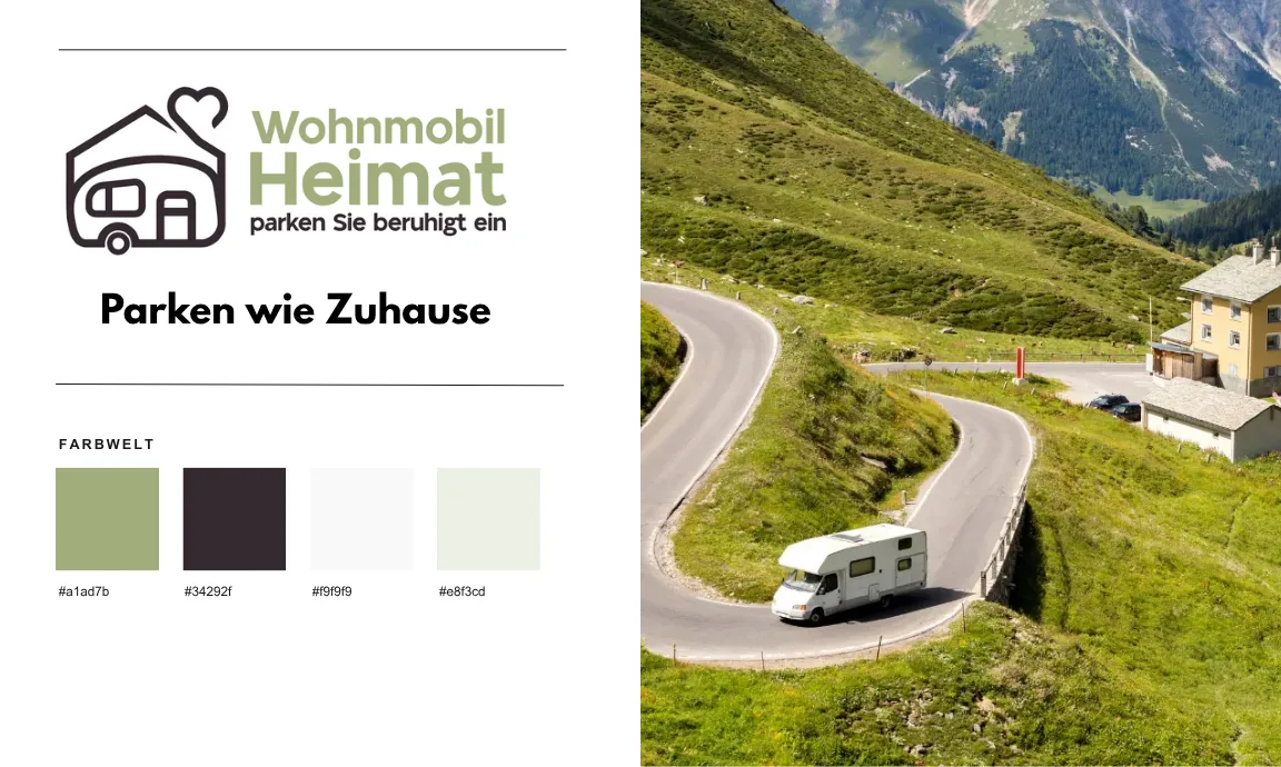 Grafikdesign-Referenz Wohnmobil Heimat